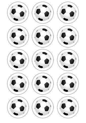 Football 2" Cupcake toppers x 15