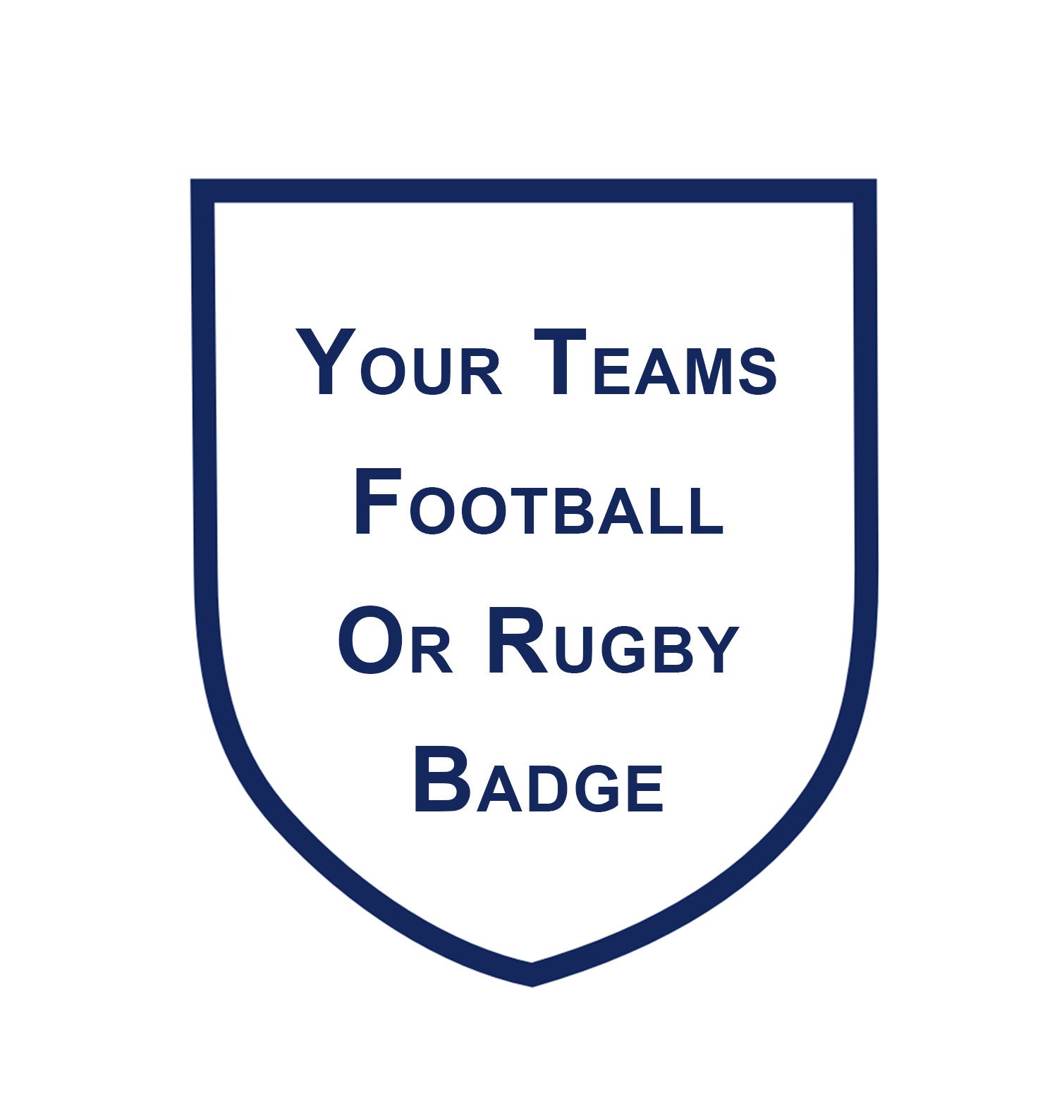 Football or Rugby Badge Cake Topper