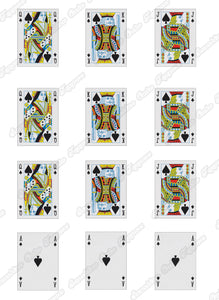 Playing Cards Cake Toppers